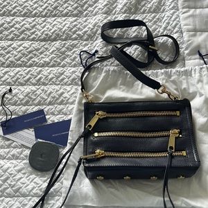Rebecca Minkoff Navy Blue Moro Zip bag